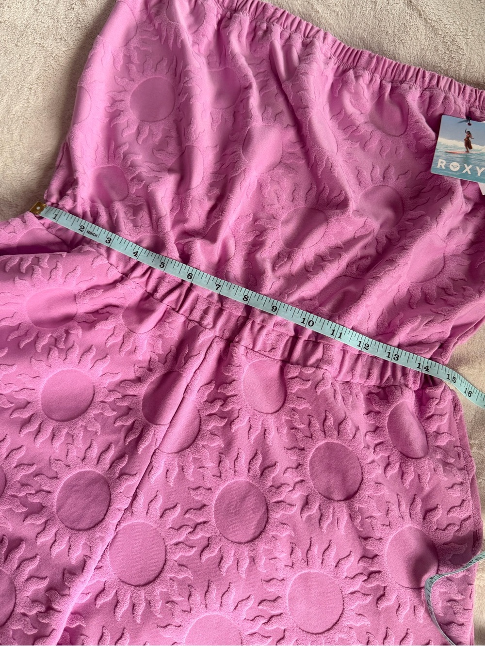 Roxy Lilac Textured Strapless Romper - Picture 5 of 10